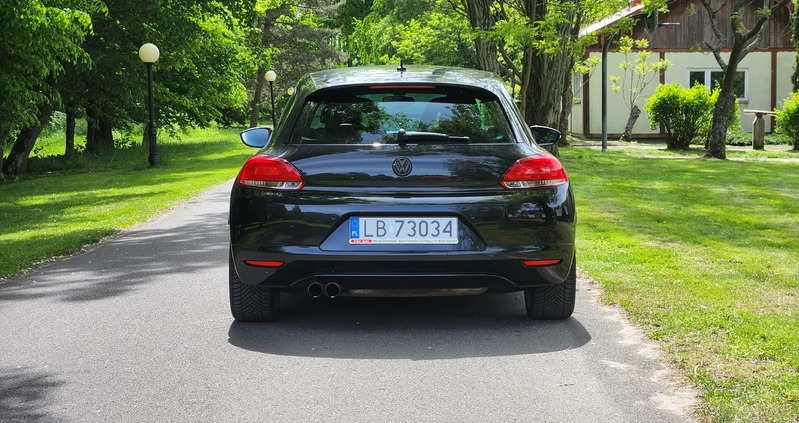 Volkswagen Scirocco cena 27700 przebieg: 157000, rok produkcji 2009 z Barczewo małe 326